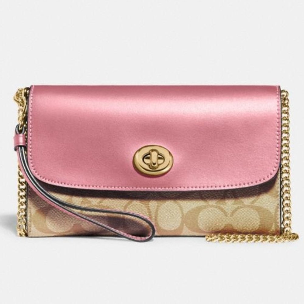 NWT Coach Sig Chain Crossbody Bag